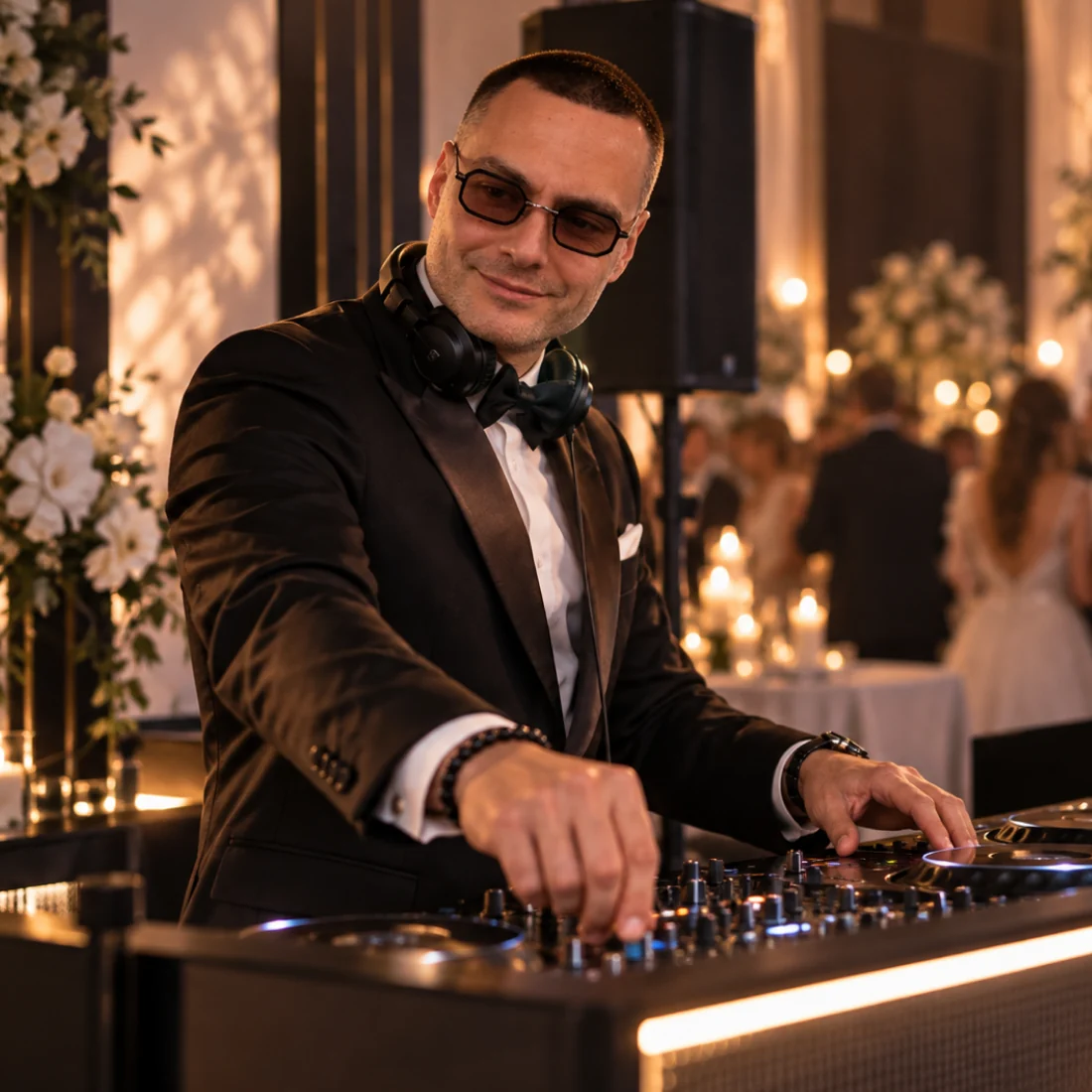 DJ SYNTHAZY за пультом на свадебном вечере
